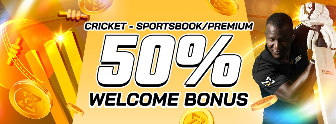 Cricket – Sportsbook/Premium 50% Deposit Bonus