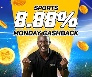 Sports 8.88% Monday Cashback