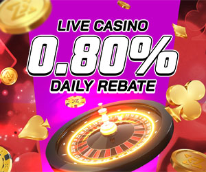 Live Casino 0.80% Unlimited Rebate